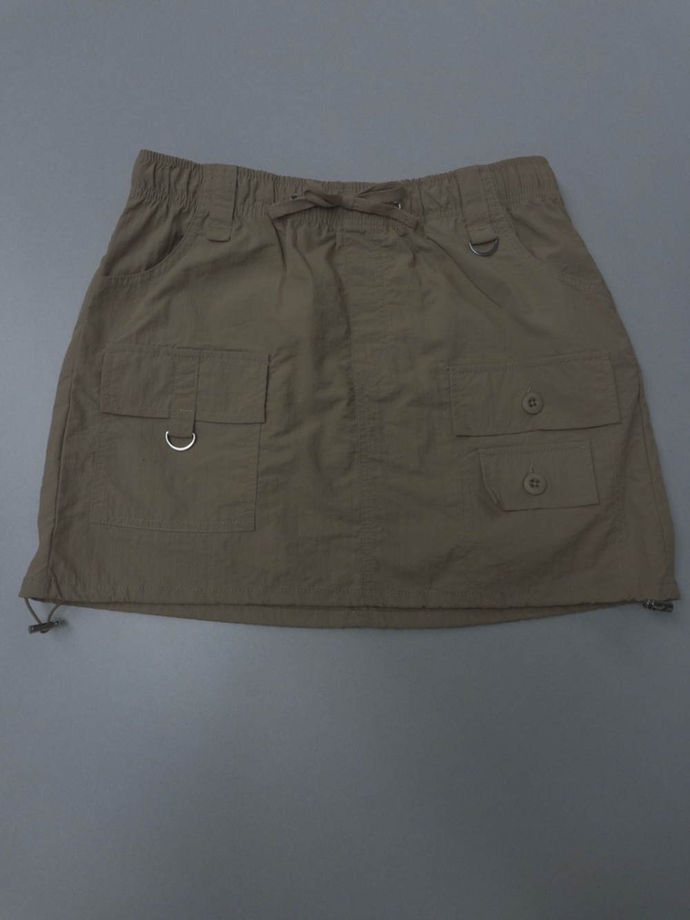 Urban Daizy Khaki Mini Skirt Size Small High Rise Neutral Basic